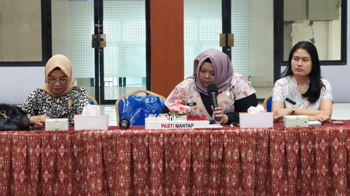 Kanwil Kemenkum kalbar menerima kunjungan DPRD Singkawang di Aula Soepomo, Pontianak, pada Jumat (31/7). (DOK KANWIL KEMENKUM KALBAR)