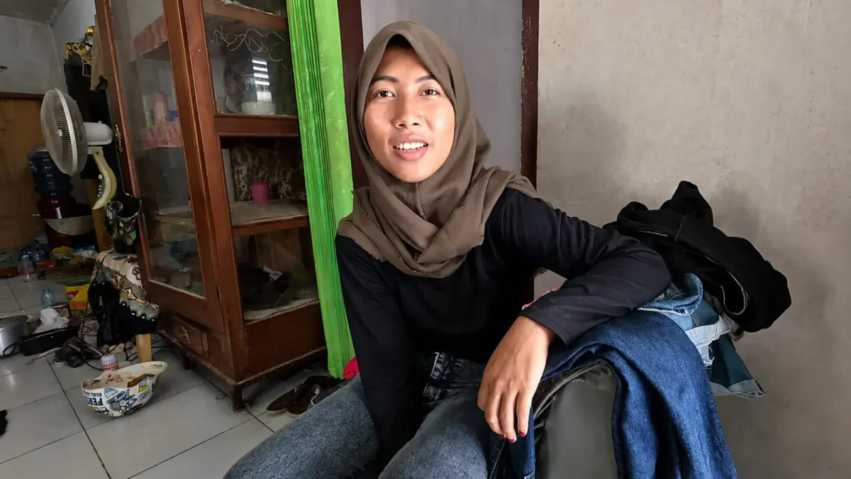Potongan video istri Abah Iwan yang diambil dari kanal 