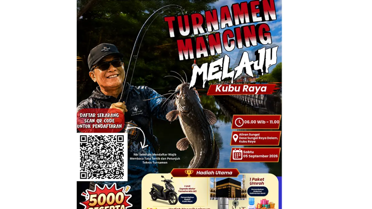 Turnamen Mancing Melaju Kubu Raya segera digelar. 