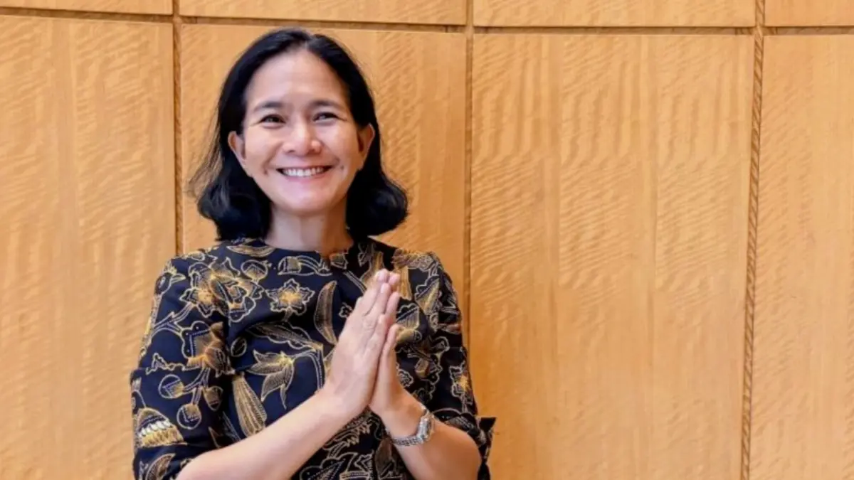 Chief Marketing Officer Indodax, Aloysia Dian memberikan pemaparan dalam sebuah diskusi terkait aset kripto (Antara/HO/Indodax)