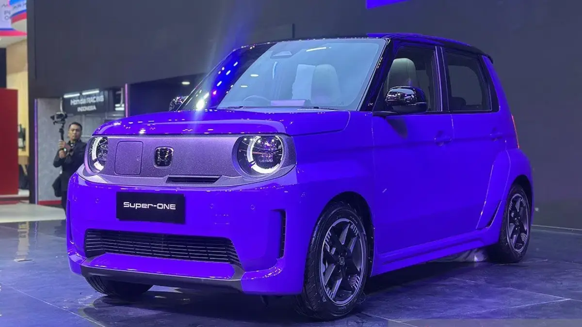 Honda Super-ONE yang dipamerkan pada hari peluncuran resminya di ajang Gaikindo Indonesia International Auto Show (GIIAS) 2026, ICE BSD, Tangerang, Rabu (29/7/2026). (ANTARA/Pamela Sakina)