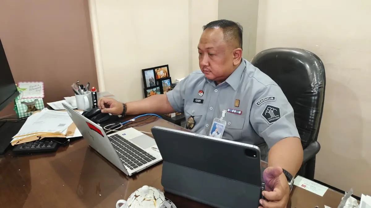 Kanwil Kemenkum Kalbar menggelar seleksi wawancara pada calon peserta Magang Hub angkatan II pada Senin (3/8). (DOK KANWIL KEMENKUM KALBAR)