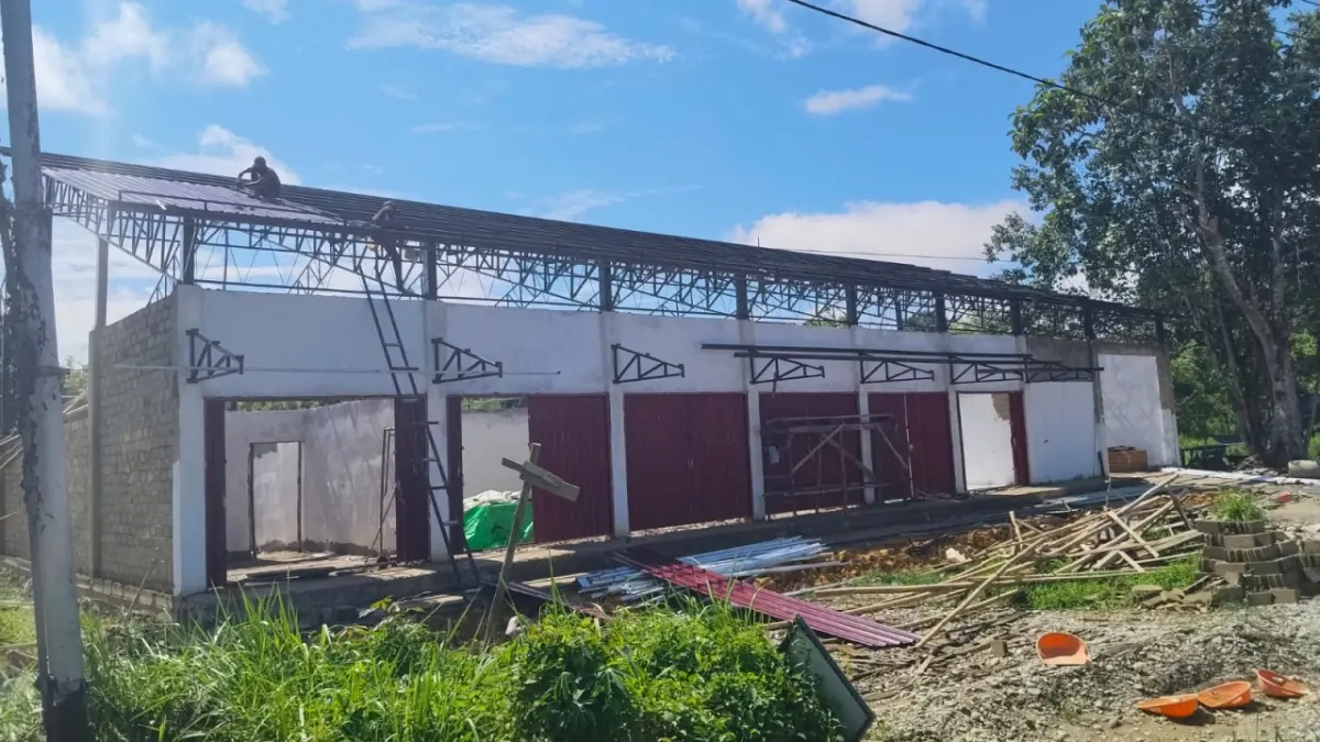 KDMP di Desa Sibau Hilir Kecamatan Putussibau ini menggunakan lokasi tanah milik Pemerintah Daerah. (TAUFIK/PONTIANAK POST)