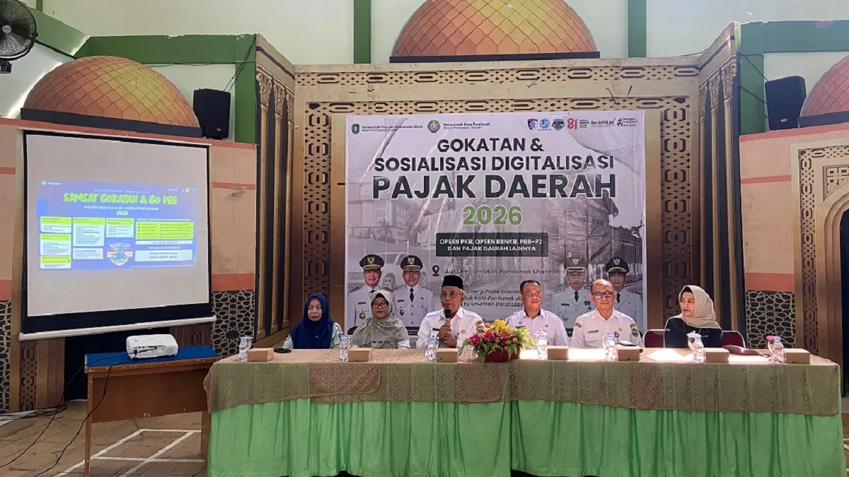 Sosialisasi Samsat Go Kecamatan di Aula Kantor Kecamatan Pontianak Utara, Jalan Khatulistiwa, Rabu (5/8/2026). (Pemkot Pontianak)