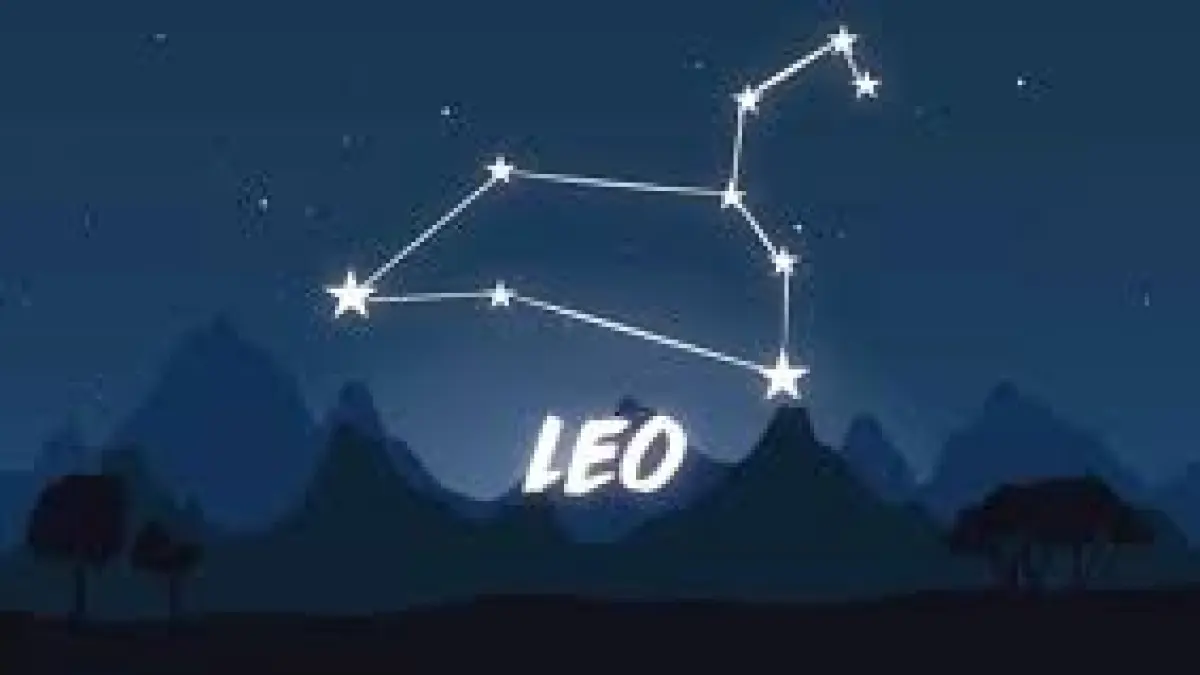 Ilustrasi zodiak Leo.