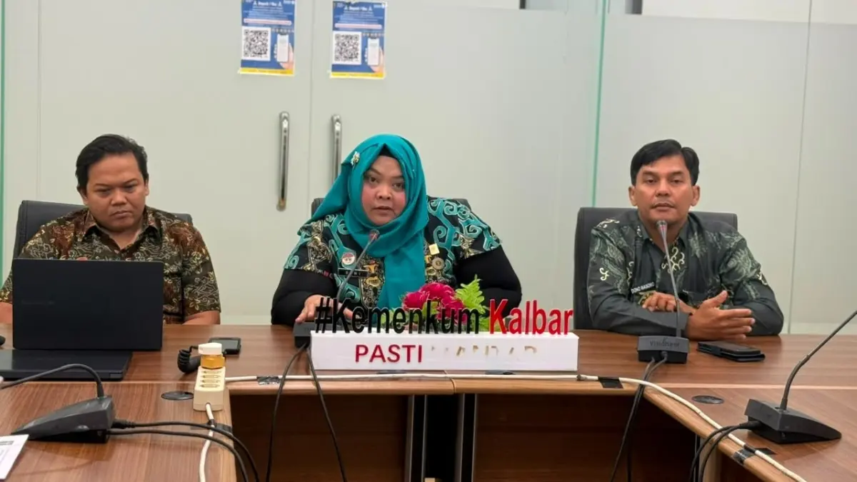Kanwil Kemenkum Kalbar menggelar rapat harmonisasi Raperbup Bengkayang pada Kamis (23/7). (DOK ISTIMEWA)