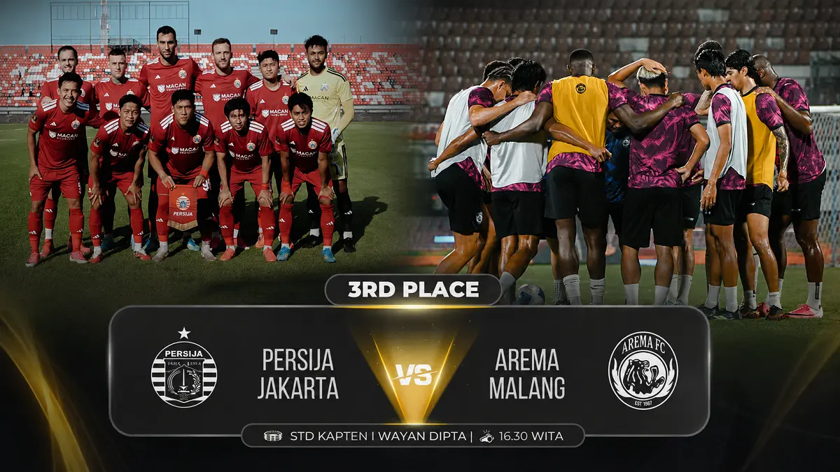 Persija Jakarta dan Arema FC memburu kemenangan pada laga perebutan peringkat ketiga Piala Presiden 2026. (Instagram/Diolah)