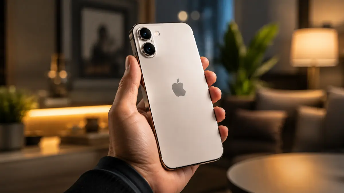 Render konsep iPhone 20 yang dirumorkan mengusung desain layar penuh untuk perayaan 20 tahun iPhone.(Ilustrasi)