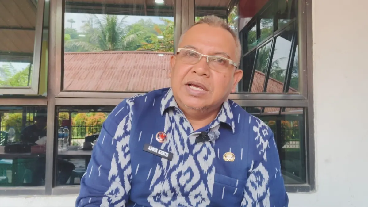 Sekretaris Daerah Kabupaten Sanggau Aswin Khatib, menyampaikan hasil seleksi administrasi dan rekam jejak calon peserta seleksi terbuka JPTP, Jumat (7/8). (ISTIMEWA)&nbsp;