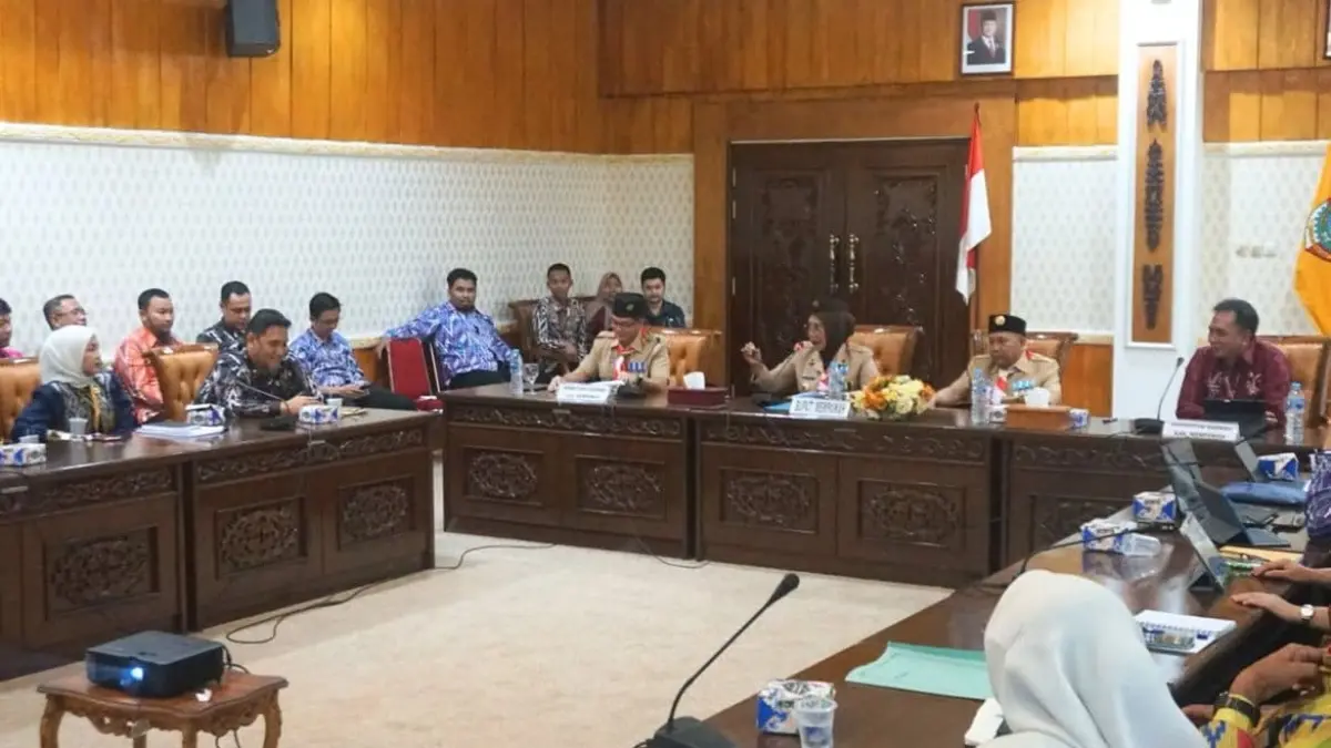 Bupati Mempawah, Erlina saat membuka rakor MCSP-RBS tahun 2026.