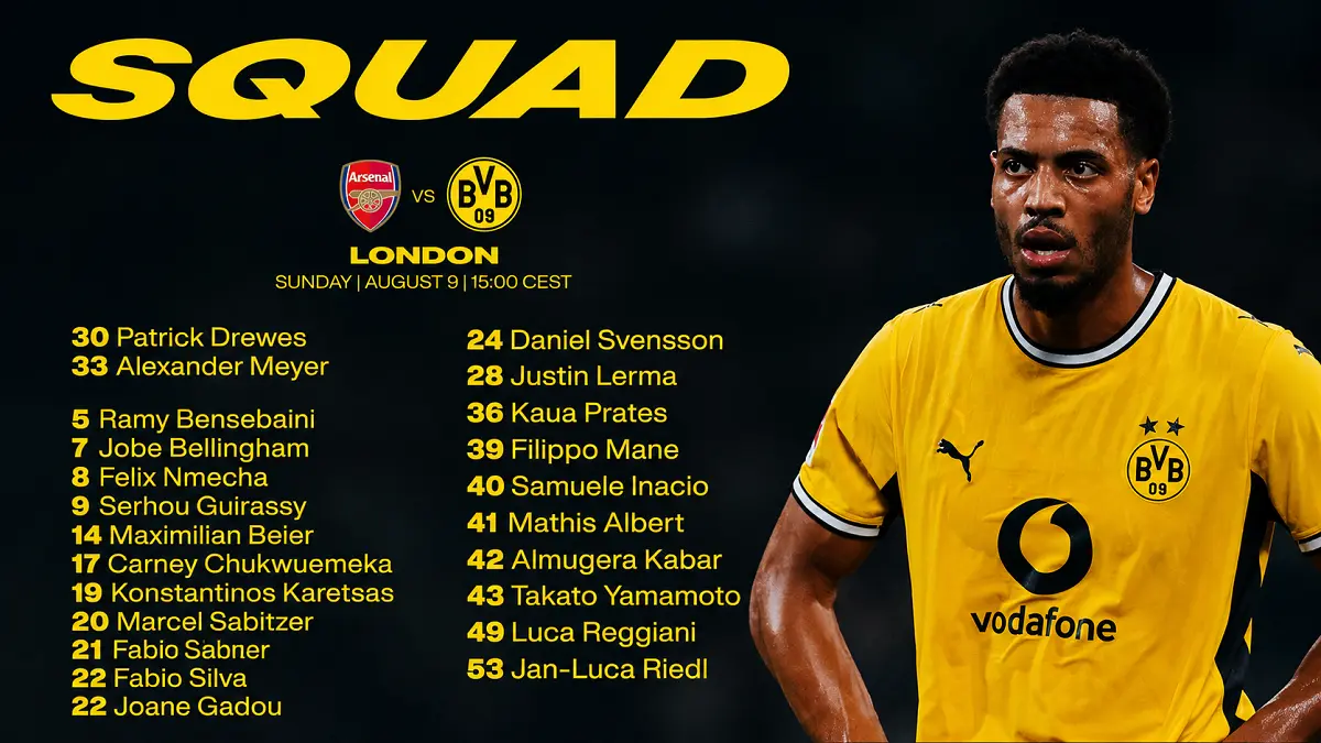 Borussia Dortmund bersiap menghadapi Arsenal dalam laga uji coba pramusim di Emirates Stadium. (IG@bvb09)