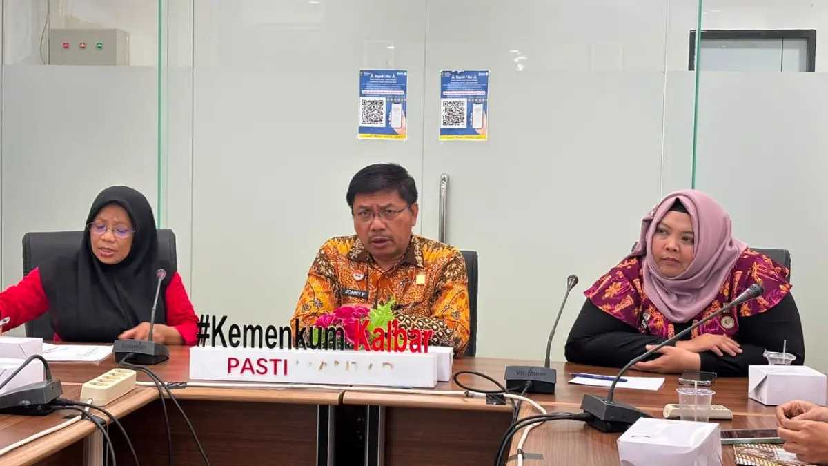 Kanwil Kemenkum Kalbar menggelar rapat pembentukan Tim Diskusi Strategi Kebijakan Hukum persiapan forum diskusi strategis yang dijadwalkan berlangsung pada 15 September 2026 mendatang pada Kamis (6/8). (DOK KANWIL KEMENKUM KALBAR)