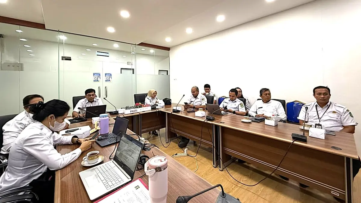 Kanwil Kemenkum Kalbar menggelar rapat harmonisasi Rapergub Kalbar pada Rabu (22/7). (DOK KANWIL KEMENKUM KALBAR)