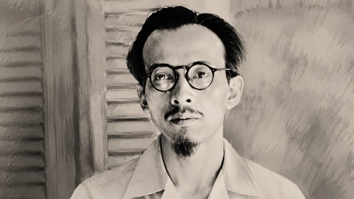 Ilustrasi Wajah Wikana, salah satu tokoh pemuda yang berperan dalam proses menuju Proklamasi Kemerdekaan Indonesia pada 1945. 