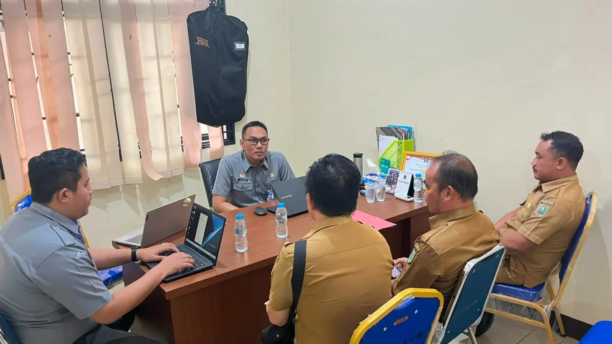 Kanwil kemenkum Kalbar menggelar kunjungan audiensi bersama Badan Kesbangpol Kabupaten Sanggau pada Senin (10/8). (DOK KANWIL KEMENKUM KALBAR)