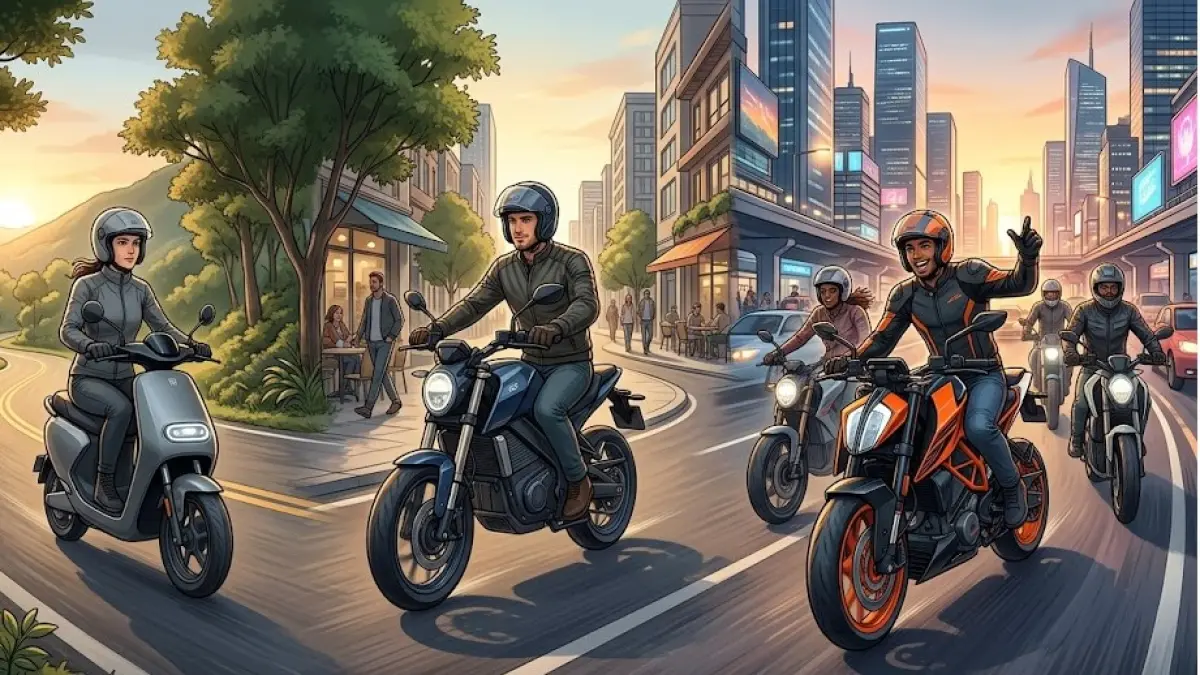 ILUSTRASI: Pilihan motor listrik dapat mencerminkan karakter pengendara, dari gaya berkendara tenang, fleksibel, hingga ekspresif.