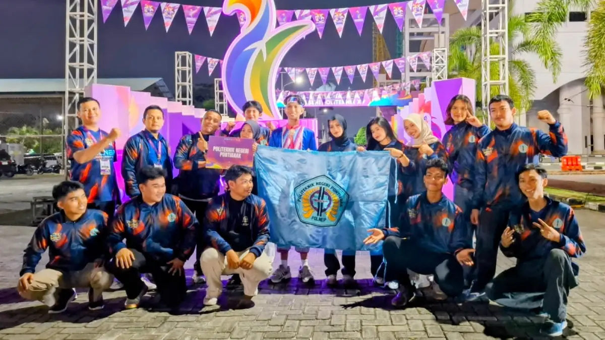 Kontingen Politeknik Negeri Pontianak (Polnep) berhasil menembus lima besar nasional pada Pekan Olahraga dan Seni (PORSENI) XV Politeknik se-Indonesia 2026 yang diadakan di Medan, Sumut pada 24 Juli-1 Agustus. (ISTIMEWA)