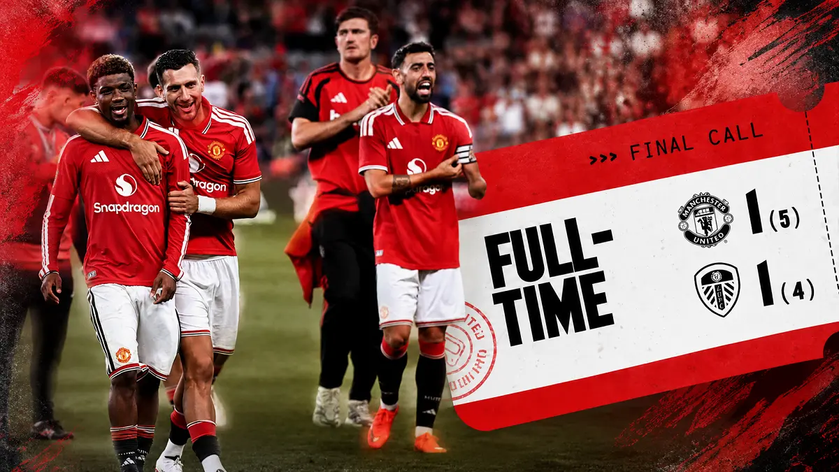 Marcus Rashford belum tampil saat Manchester United bermain 1-1 melawan Leeds United dalam laga persahabatan di Croke Park, Dublin. (IG@manutd/Diolah)