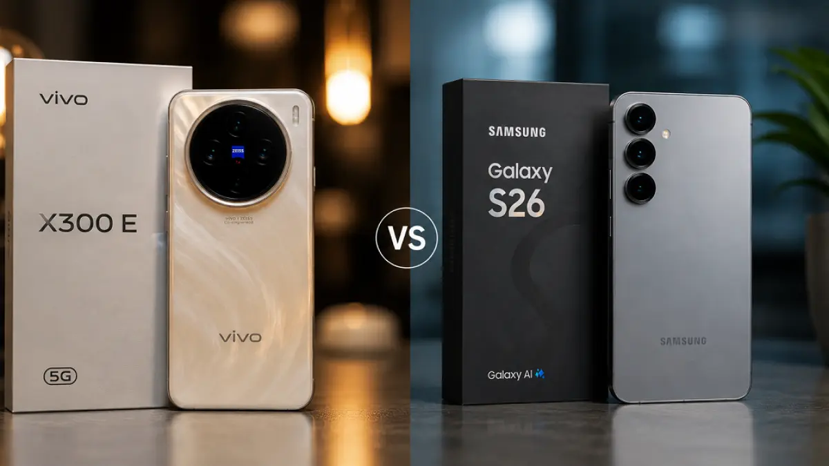 Vivo X300 E dan Samsung Galaxy S26 menawarkan pendekatan berbeda di segmen flagship, mulai dari kamera hingga performa.(Ilustrasi)