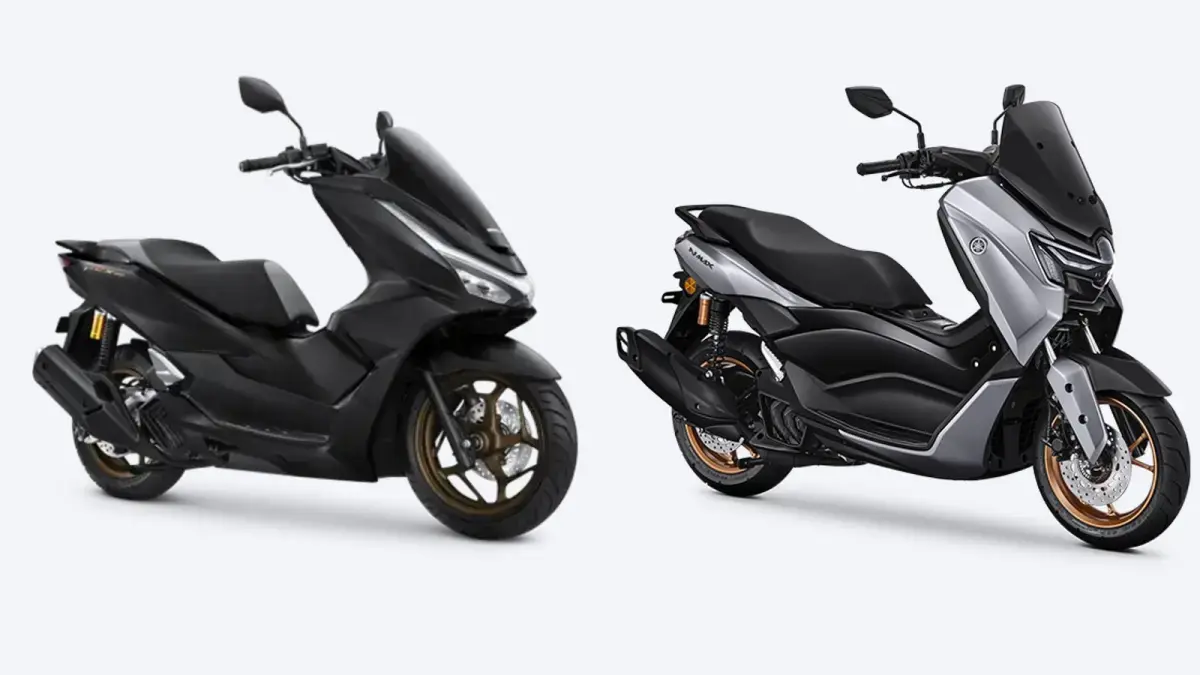 Honda PCX 160 dan Yamaha NMAX 155.