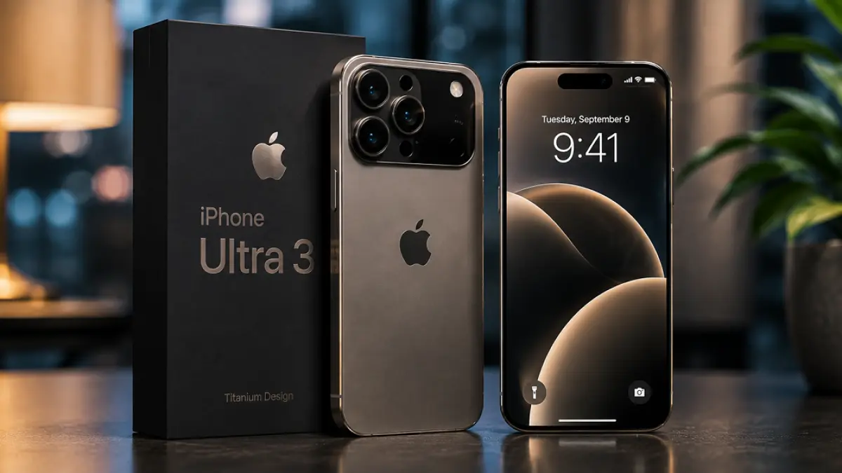 iPhone Ultra 3 dirumorkan membawa layar lebih besar pada bagian dalam dan luar perangkat dengan debut paling cepat pada 2028. (Ilustrasi)
