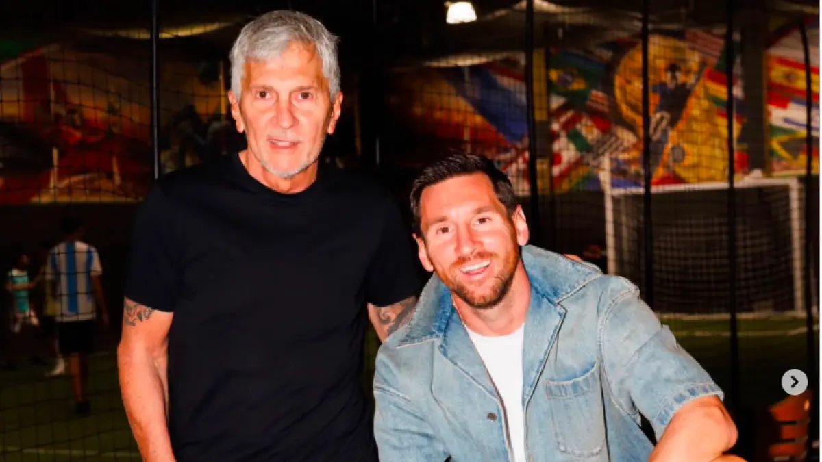 Lionel Messi bersama ayahnya Jorge Messi. (IG@leomessi)