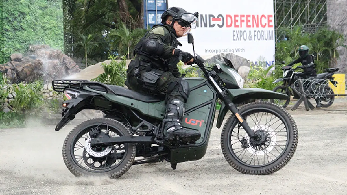 Motor trail listrik Sprint garapan PT Len Industri menjadi pijakan riset integrasi teknologi EV nasional. (Dok.PT Len)