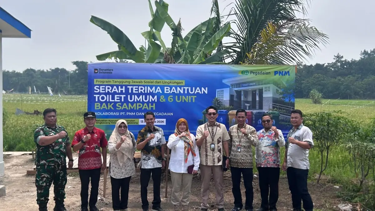 PNM Bangun MCK Umum di Desa Wisata Nyarumkop, Perkuat Akses Sanitasi Layak Bagi Masyarakat Singkawang Timur. (IST) 