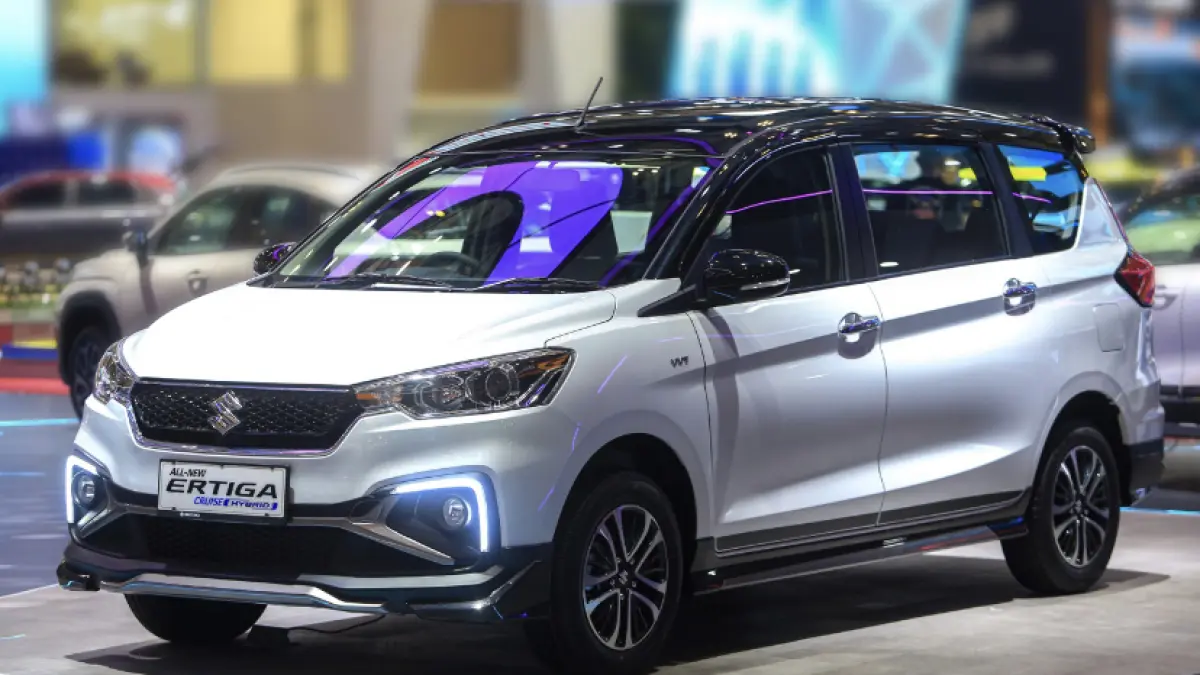 Suzuki Ertiga Hybrid Cruise tampil di GIIAS 2026 dengan teknologi SHVS, mesin 1.500 cc, dan kapasitas tujuh penumpang.