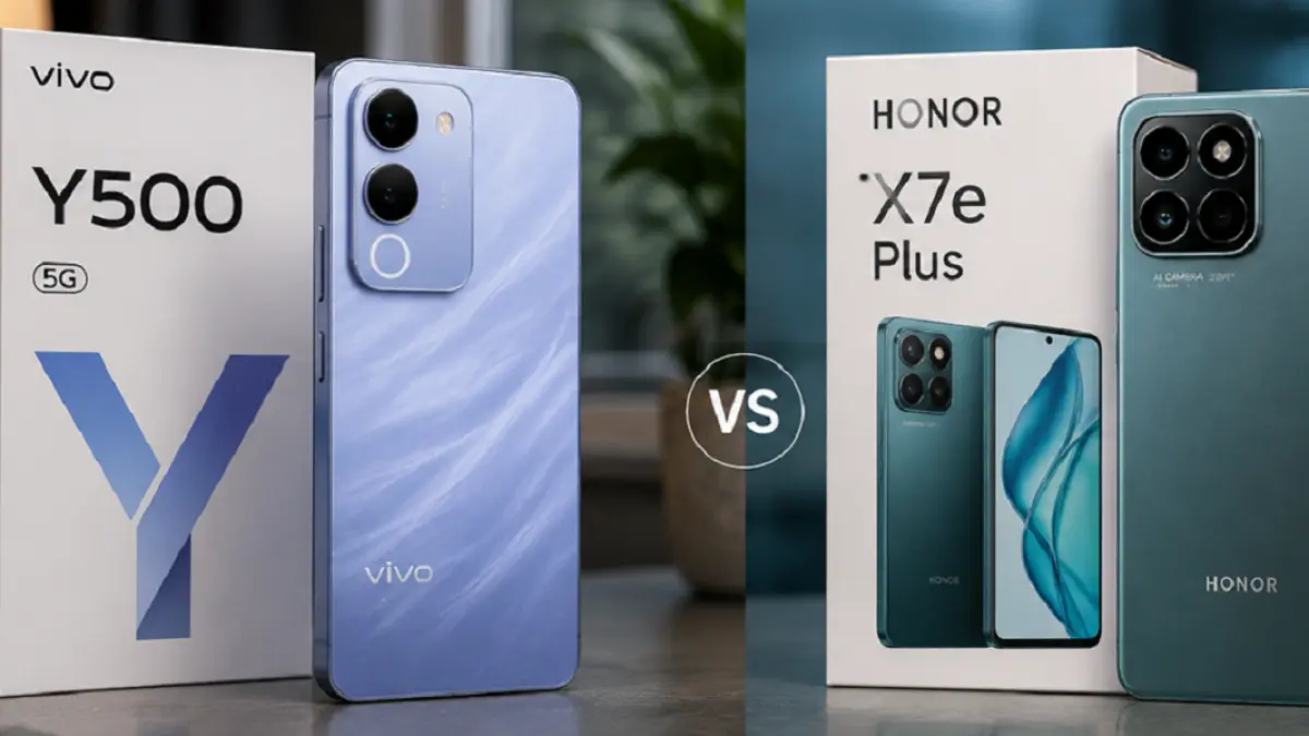 Vivo Y500 dan Honor X7e Plus sama-sama menawarkan baterai 8.100 mAh, tetapi berbeda pada layar, chipset, kamera, dan fitur pengisian. (Ilustrasi)