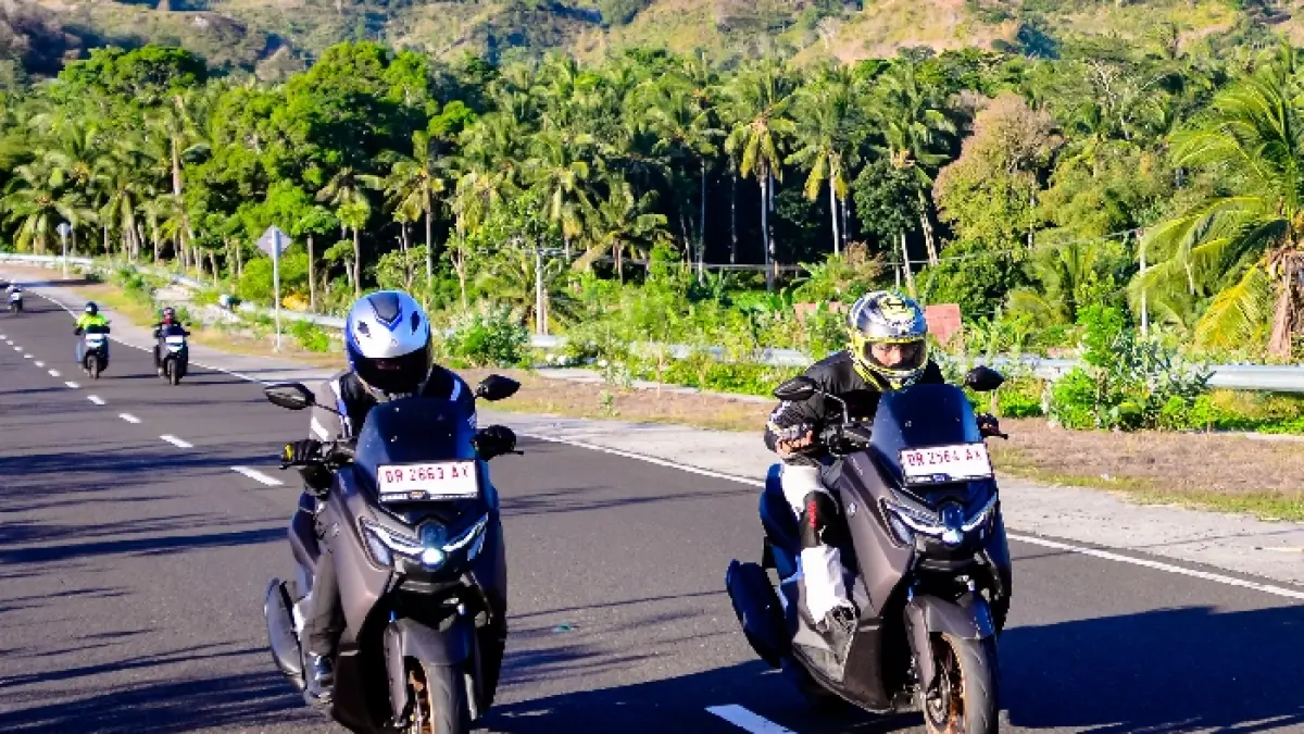 Yamaha NMax Turbo memiliki berbagai fitur untuk mendukung perjalanan jarak jauh. (Dok/JawaPos.com)