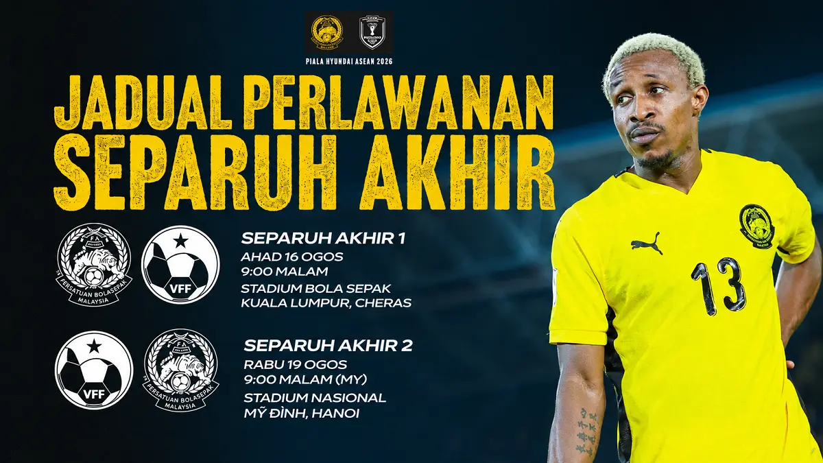 Malaysia menghadapi Vietnam pada leg pertama semifinal Piala AFF 2026 di Kuala Lumpur. (IG@malaysia_nt)