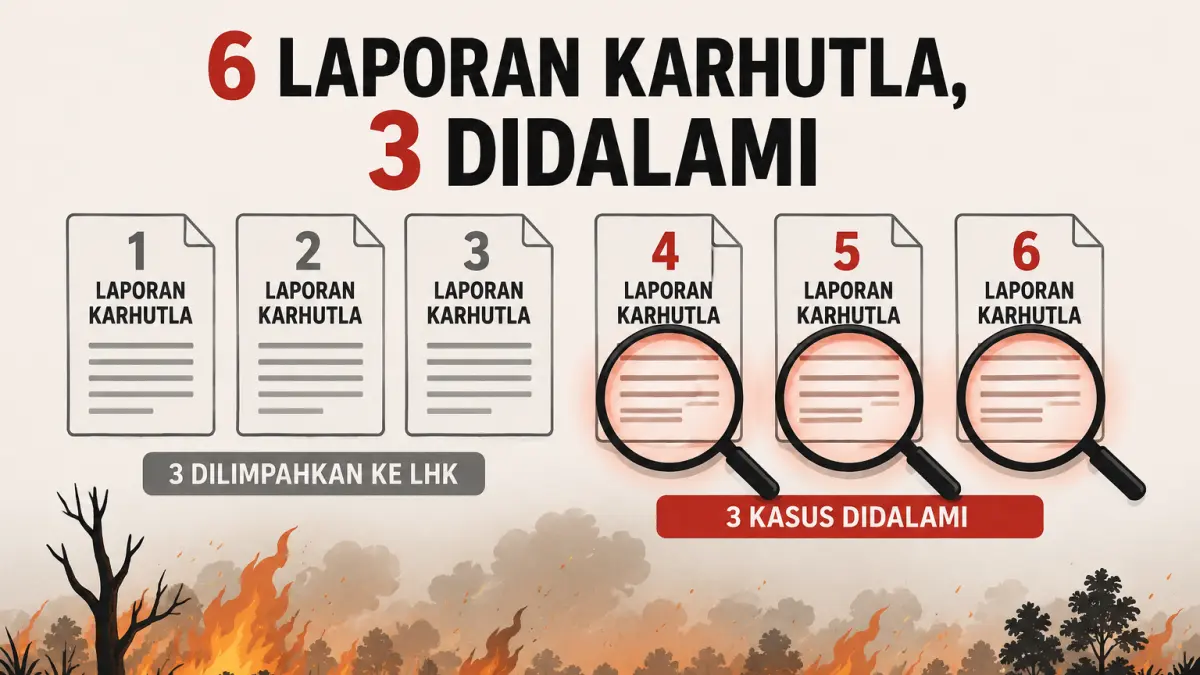 Perkembangan penanganan hukum kasus karhutla di Kubu Raya.
