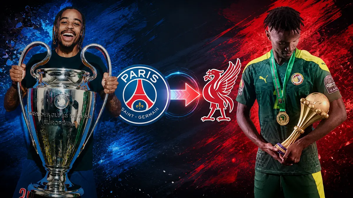 Bradley Barcola dan Ibrahima Mbaye menjadi dua pemain PSG yang dibidik Liverpool. (Dok.Pribadi (IG)/Diolah)