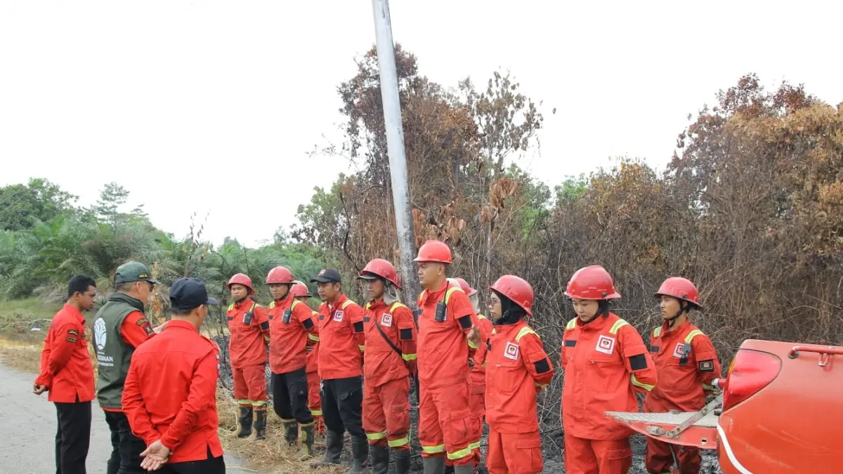 Kesiapsiagaan petugas dimaksimalkan dalam rangka penanganan karhutla di perbatasan.