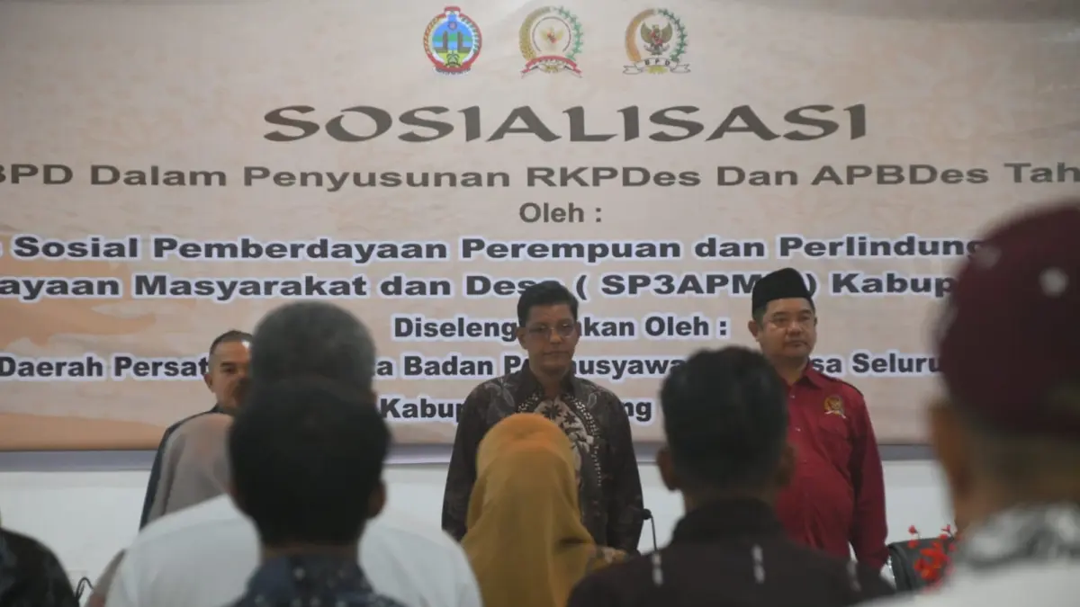 Sosialisasi Peran BPD dalam Penyusunan RKPDes dan APBDes Tahun 2027, yang digelar di Hotel Mahkota Kayong, Sabtu (15/8). 
