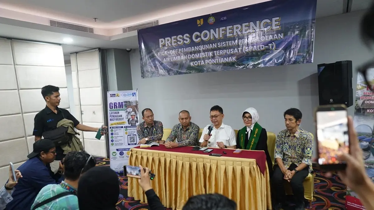 Kick-off Pembangunan SPALD-T Kota Pontianak di Hotel Ibis, Rabu (19/8/2026). (Pemkot Pontianak)