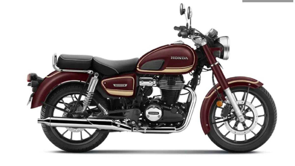 Honda CB350 Special Edition mengusung desain retro dengan grafis vintage, mesin satu silinder 348 cc, dan dua pilihan warna. (HONDA)