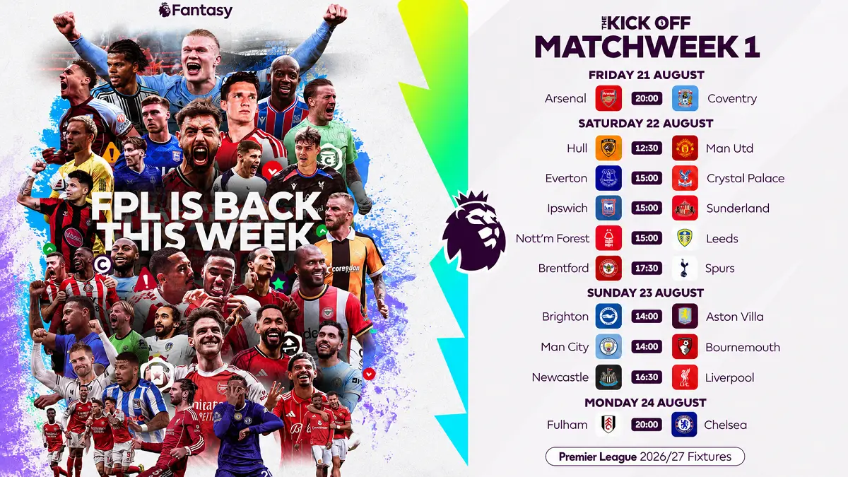 Arsenal menjadi favorit utama untuk mengawali Premier League 2026/2027 dengan kemenangan atas Coventry City. (IG@premierleague)