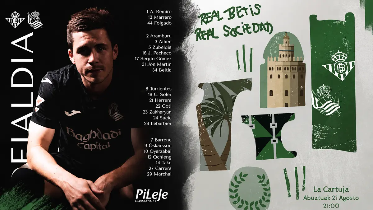 Real Betis dan Real Sociedad bersiap mengawali perjalanan mereka di La Liga 2026-27. (IG@realsociedad)