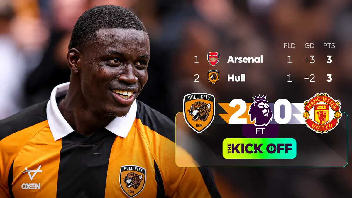 Manchester United harus mengakui keunggulan Hull City 0-2 pada laga pembuka Premier League. (IG@hullcity)