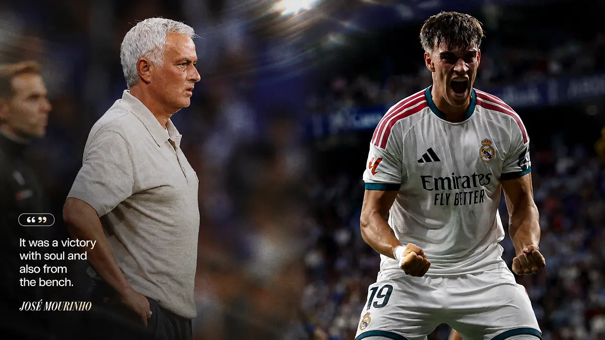 José Mourinho memimpin Real Madrid meraih kemenangan 2-1 atas Espanyol dengan Carlos Espí menjadi pemain yang paling mencuri perhatian. (IG@realmadrid)