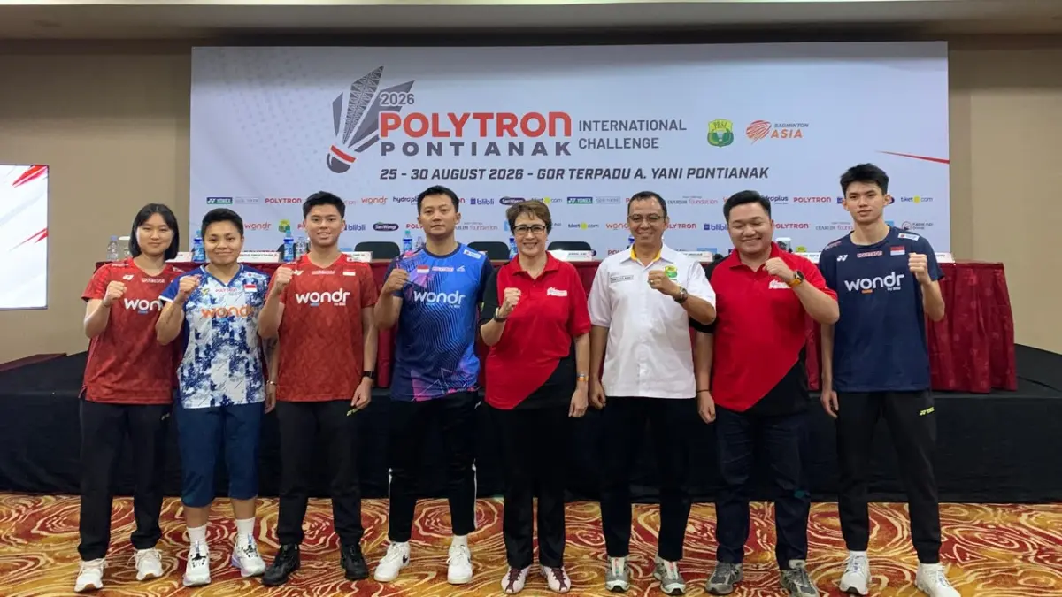 Polytron Pontianak International Challenge 2026 bakal digelar pada 25-20 Agustus di GOR Terpadu Ahmad Yani Pontianak. (ISTIMEWA)