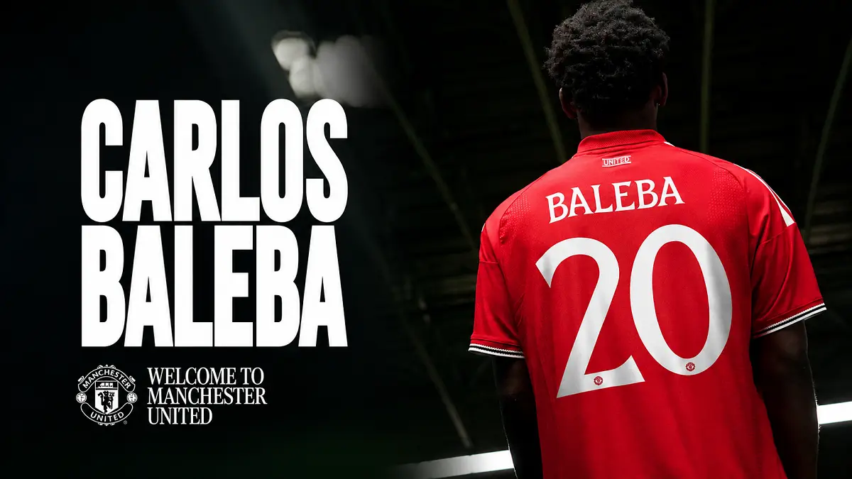 Casrlos Baleba akan mengenakan nomor punggung 20 di MU. (Dok.MU)
