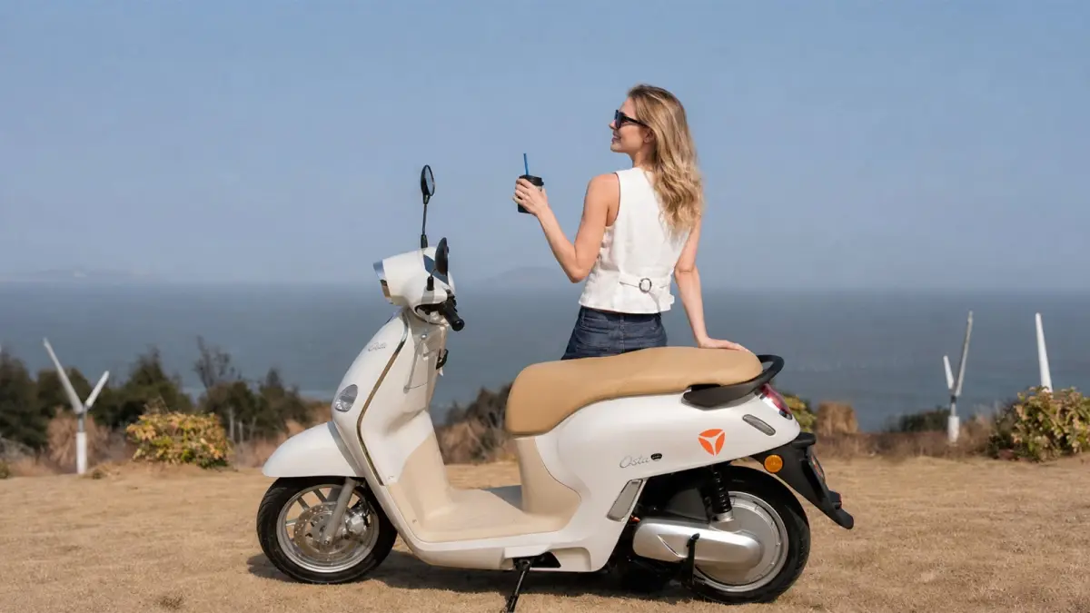 Ilustrasi motor listrik premium Yadea Osta P. (YADEA)