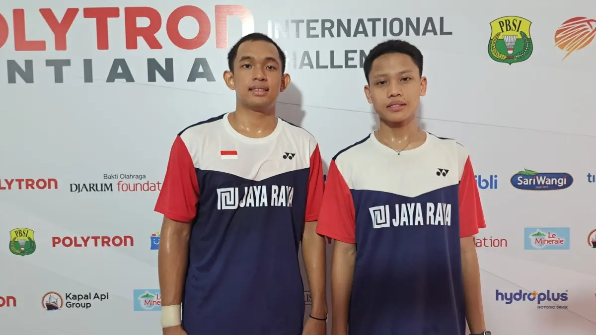 Pebulutangkis ganda Indonesia Revand Harianto dan Akmal Nurrahman. (ISTIMEWA)