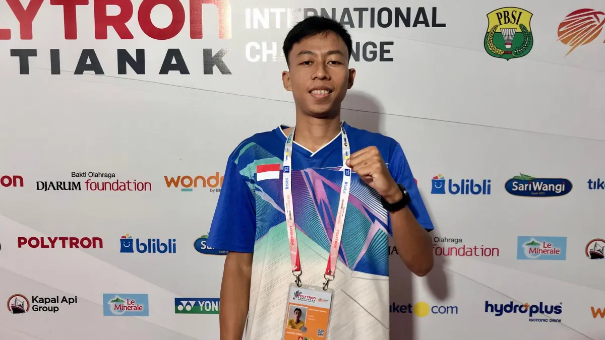 Pebulutangkis muda asal Kalimantan Barat, Muhammad Naufal.