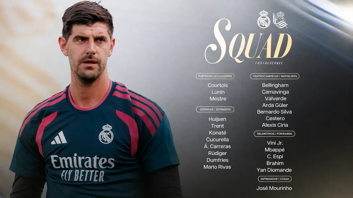 Real Madrid menghadapi Real Sociedad pada laga pekan pertama La Liga 2026/2027 di Santiago Bernabéu. (IG@realmadrid)