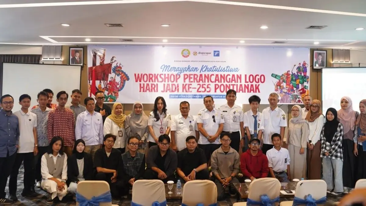 Workshop Perancangan Logo HUT ke-255 Kota Pontianak di Hotel Star, Rabu (26/8/2026). (Pemkot Pontianak)
