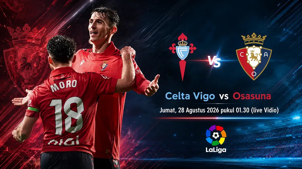 Celta Vigo menjamu Osasuna di Estadio Abanca-Balaídos pada laga tunda La Liga 2026/2027. (IG@caosasuna/Diolah)